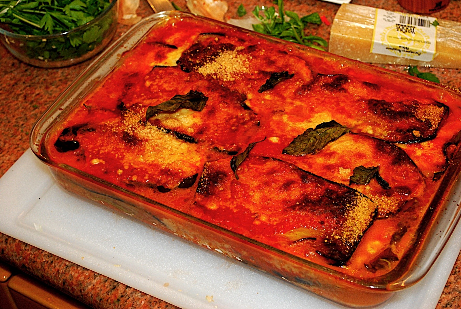 Eggplant Parmesan Courtesy of Clide Beswick