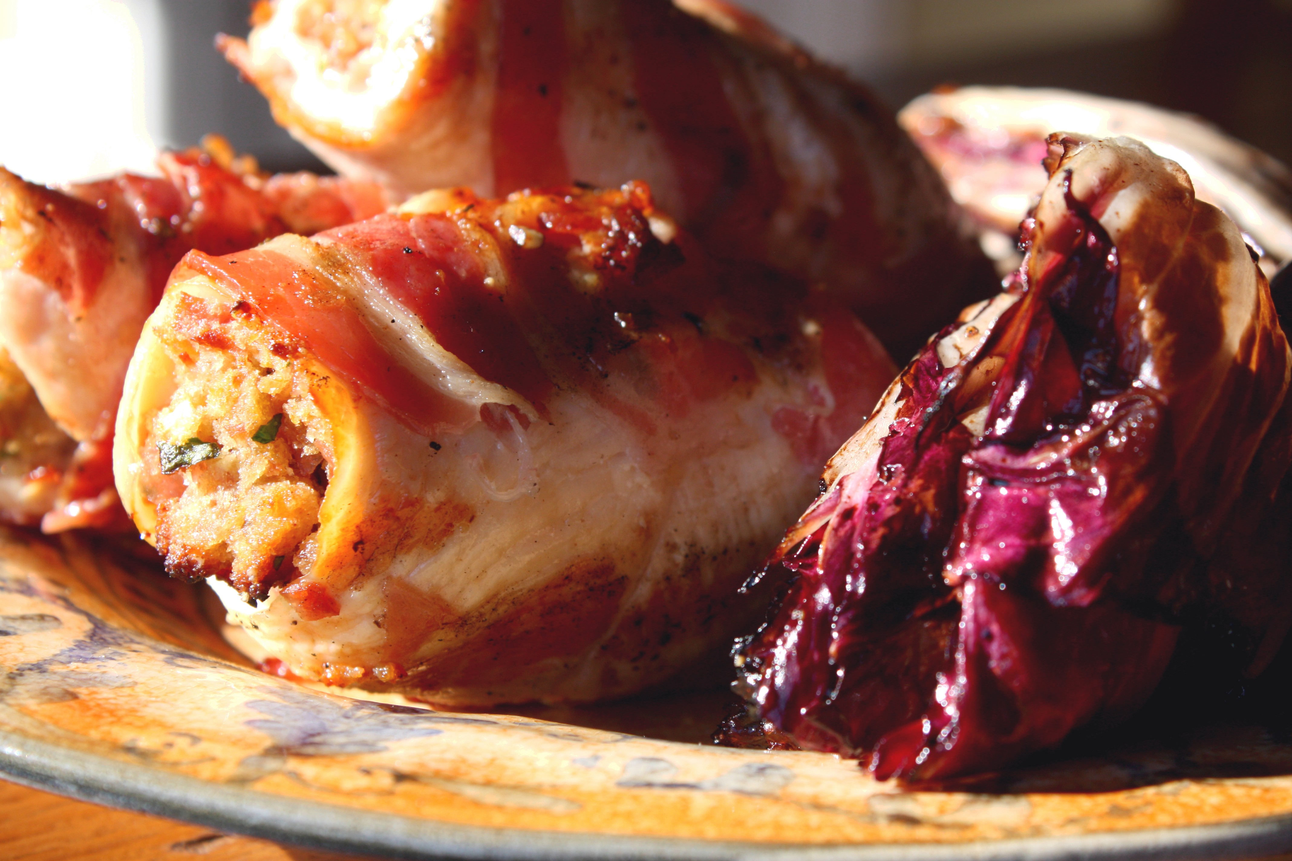 Chicken with Grilled Radicchio Chicken with Grilled Radicchio