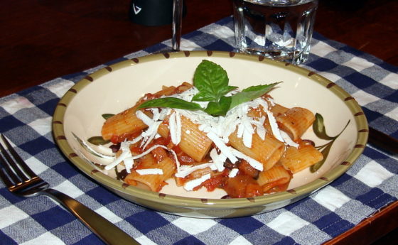 Pasta with Eggplant, Tomatoes and Ricotta: Pasta alla Norma