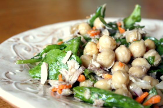 Insalata di Ceci, Tonno e Ruchetta: Chickpea and Tuna Salad with Arugula