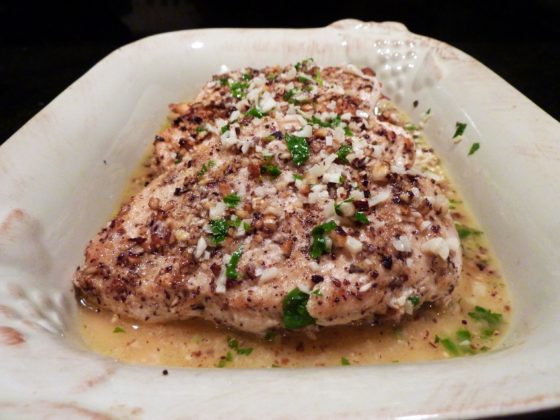 Hazelnut-crusted Fontina and Prosciutto Stuffed Chicken Breasts