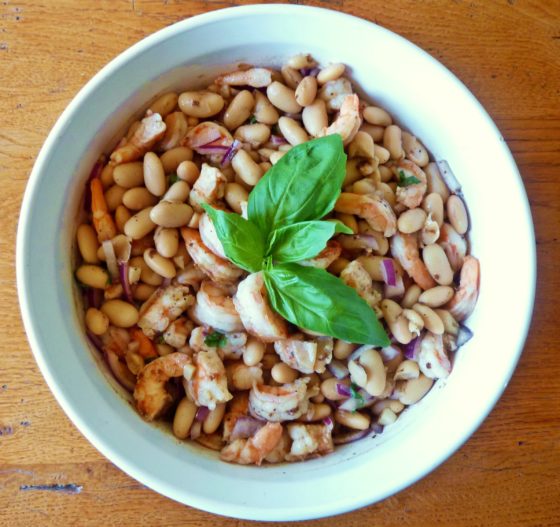 Shrimp and Cannellini Bean Antipasto