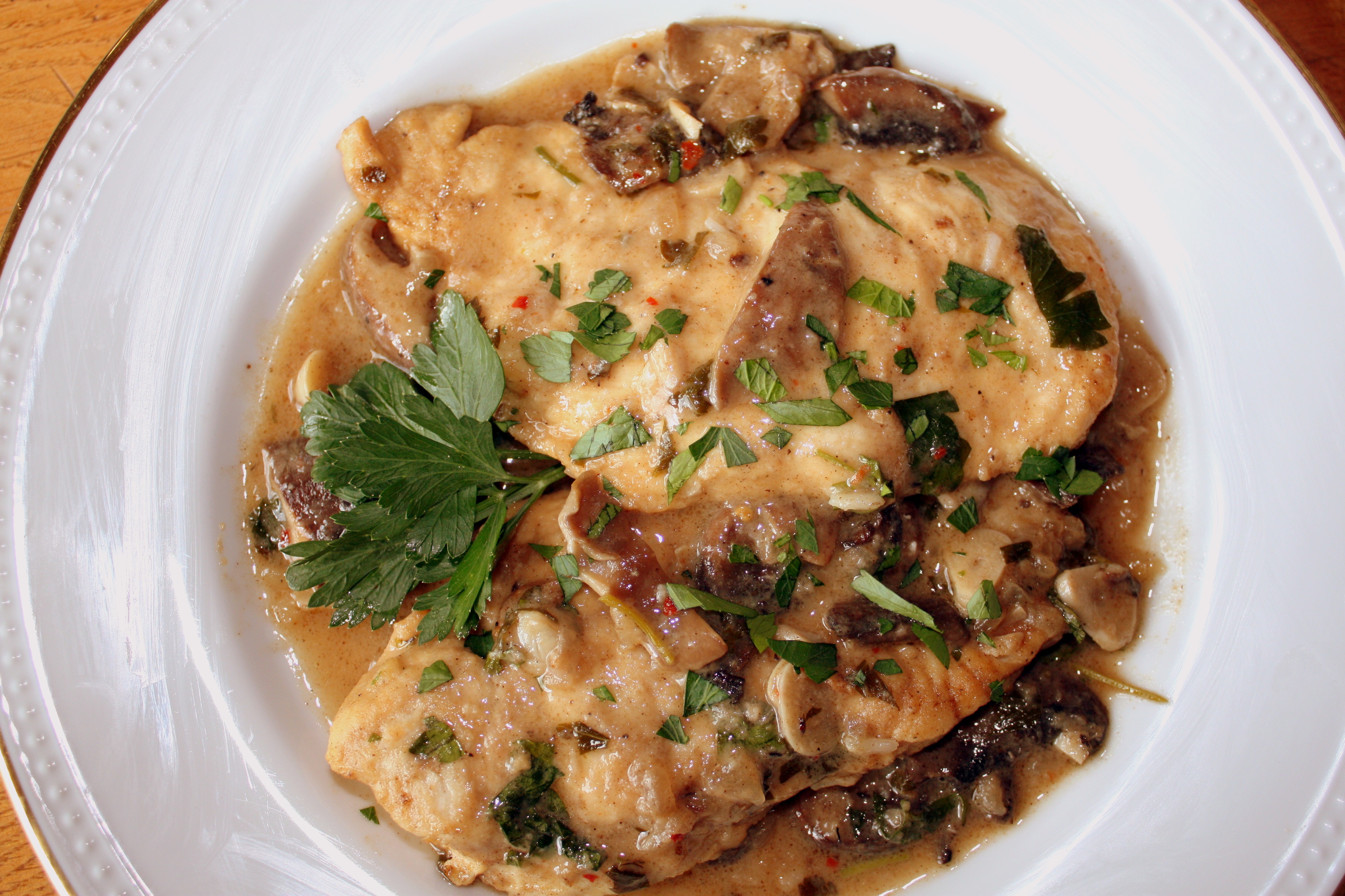Chicken with Wild Mushrooms
