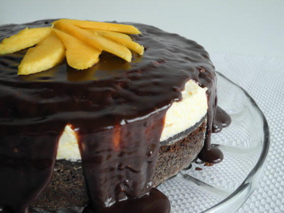 World Nutella Day 2012!! Dark Chocolate Nutella Cake with Mango Mousse and Nutella Ganache