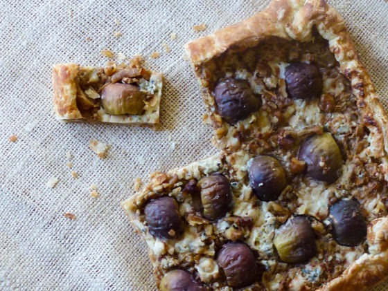 From My Little Test Kitchen: Fig Tart with Gorgonzola and Caramelized Onions