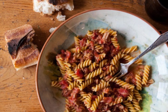 In my mother’s footsteps: Pasta with Tuna and Tomatoes