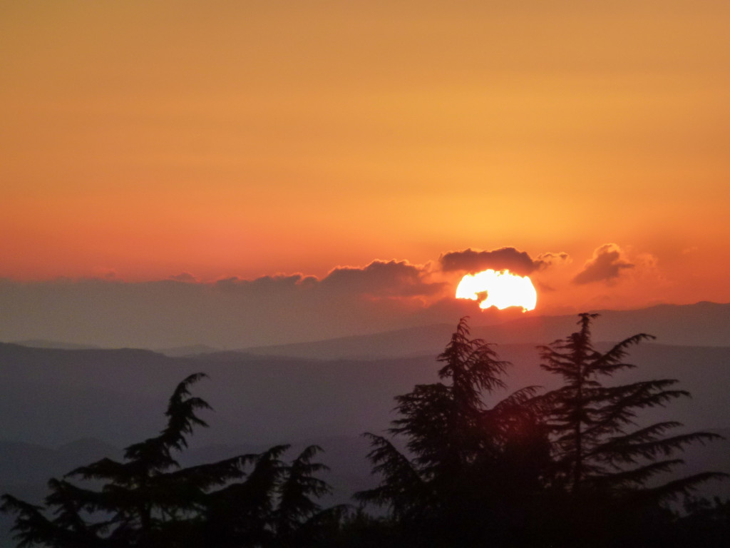 Sunset June 2012 from my little rental apartment