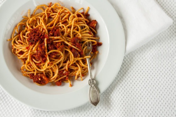 Simple Pasta with Sun-dried Tomato Sauce