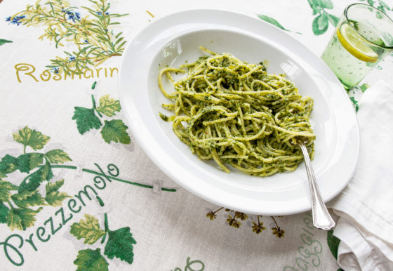 Bon Appetit’s June Cook the Cover Challenge: Spaghetti with Parsley Pesto