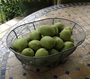 Green walnuts