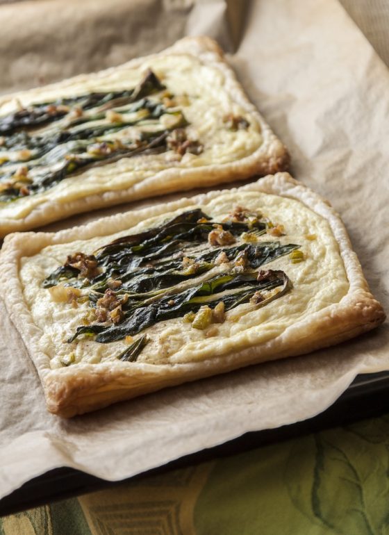The Scent of Spring: Wild Ramp and Ricotta Tarts