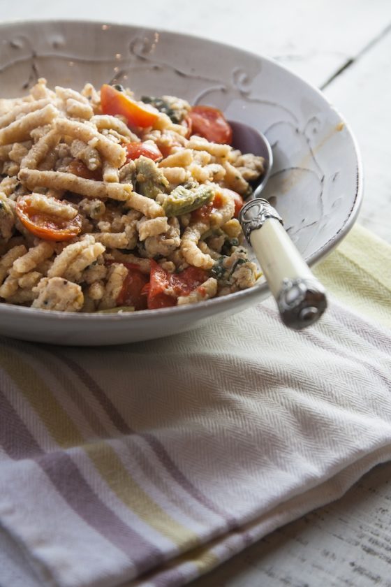 Finding Our Roots in Le Marche: ‘Passatelli Asciutti’ with Sausage and Tomatoes