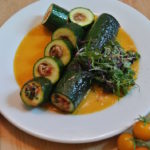 Zucchine ripine all marchigiana (Stuffed zucchini Marche style)
