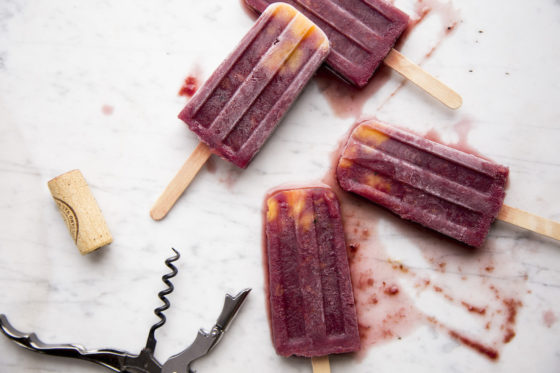 Beat the Summer Heat in Style! Roasted Peach Winesicles :-)