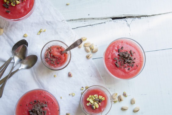 Watermelon Pudding | OurItalianTable.com