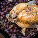 Roast Chicken with Grapes and Shallots | OurItalianTable.com