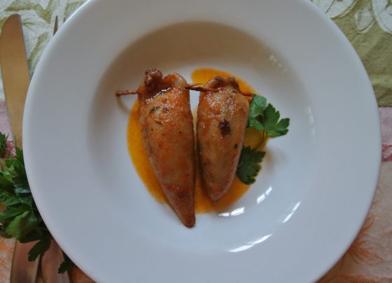 Calamari ripieni alla marchigiana (Stuffed squid)