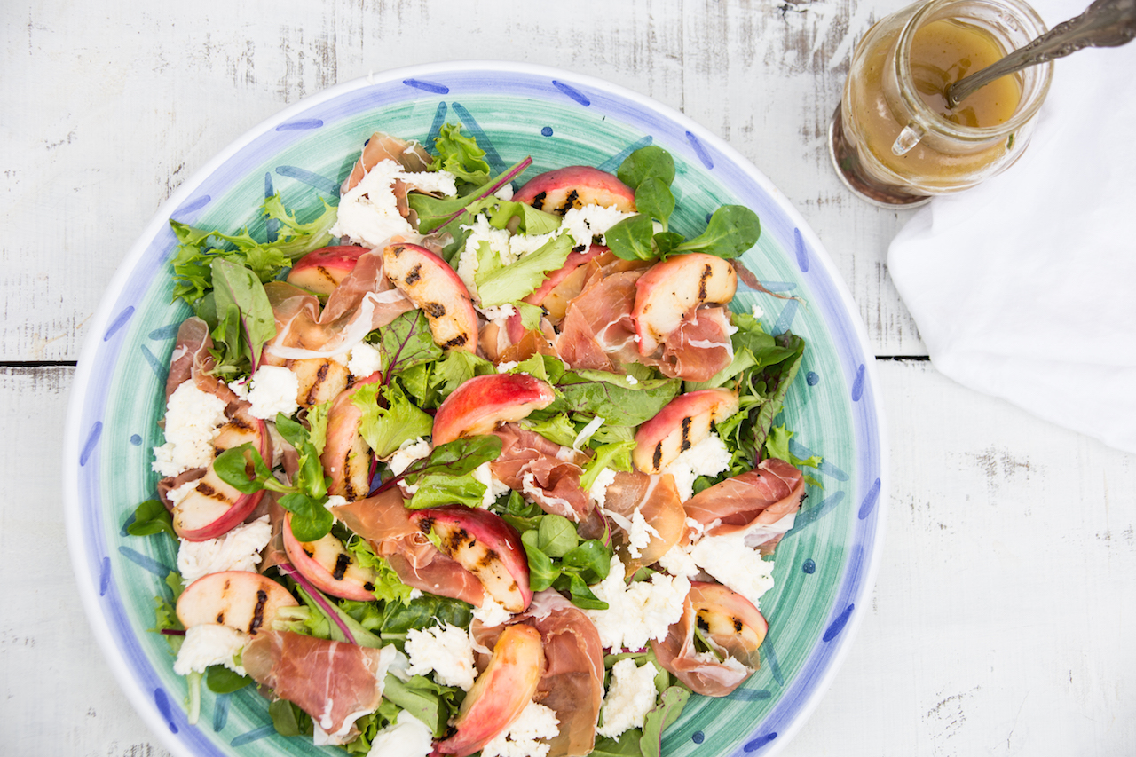 Grilled Peach Salad | OurItalianTable.com
