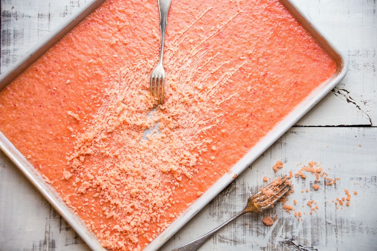 Peach Strawberry Granita1 | OurItalianTable.com