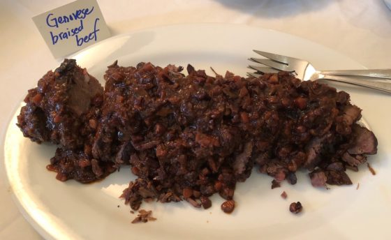 Brasato alla genovese (Genovese braised beef )