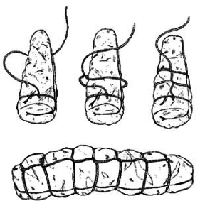How to tie a roast or a large braciola