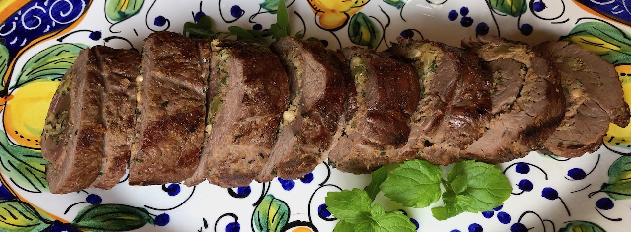 The final product - grilled beef roll