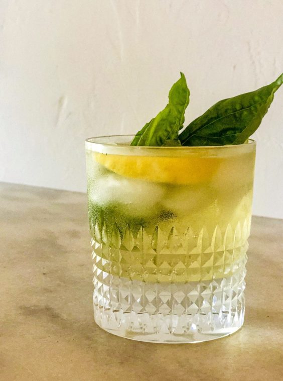 Basil-Infused Vodka & Tonic