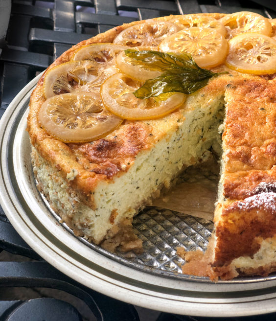 Basil Ricotta Cheesecake | OurItalianTable.com