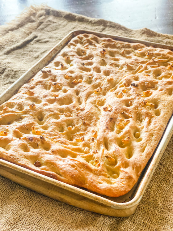 Roasted Garlic Focaccia