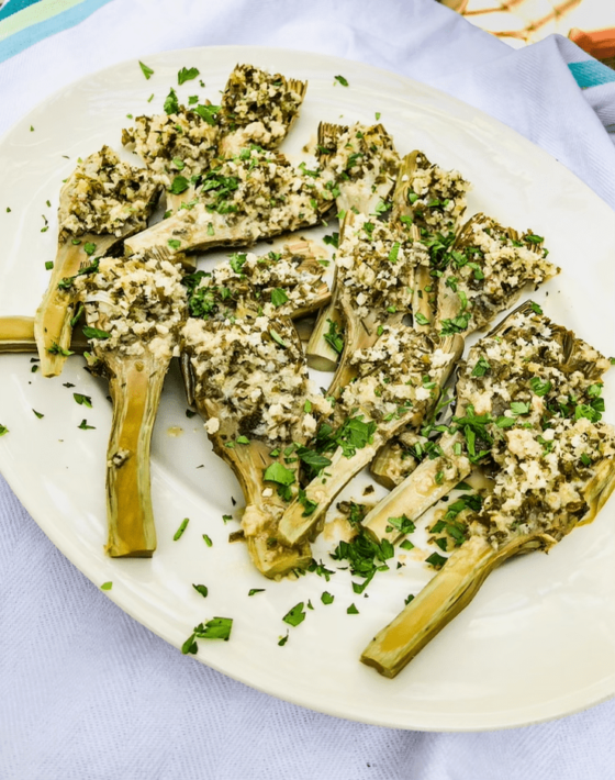 Stuffed Baby Artichokes and the Artichoke Round-Up!