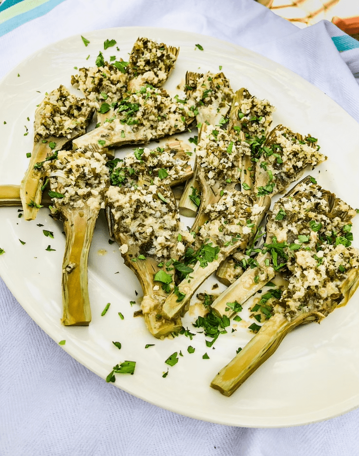 stuffed baby artichokes