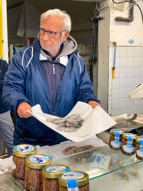 Fresh fish market at the port | OurItalianTable.com