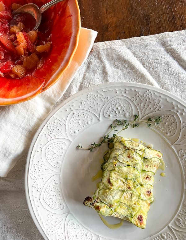 Cod in a Zucchini Crust