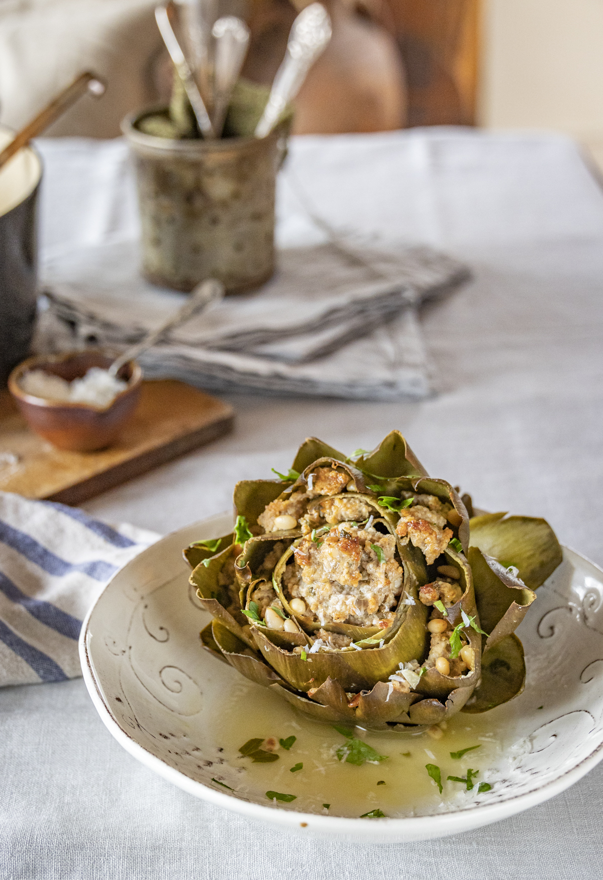 Stuffed Artichokes | OurItalianTable.com