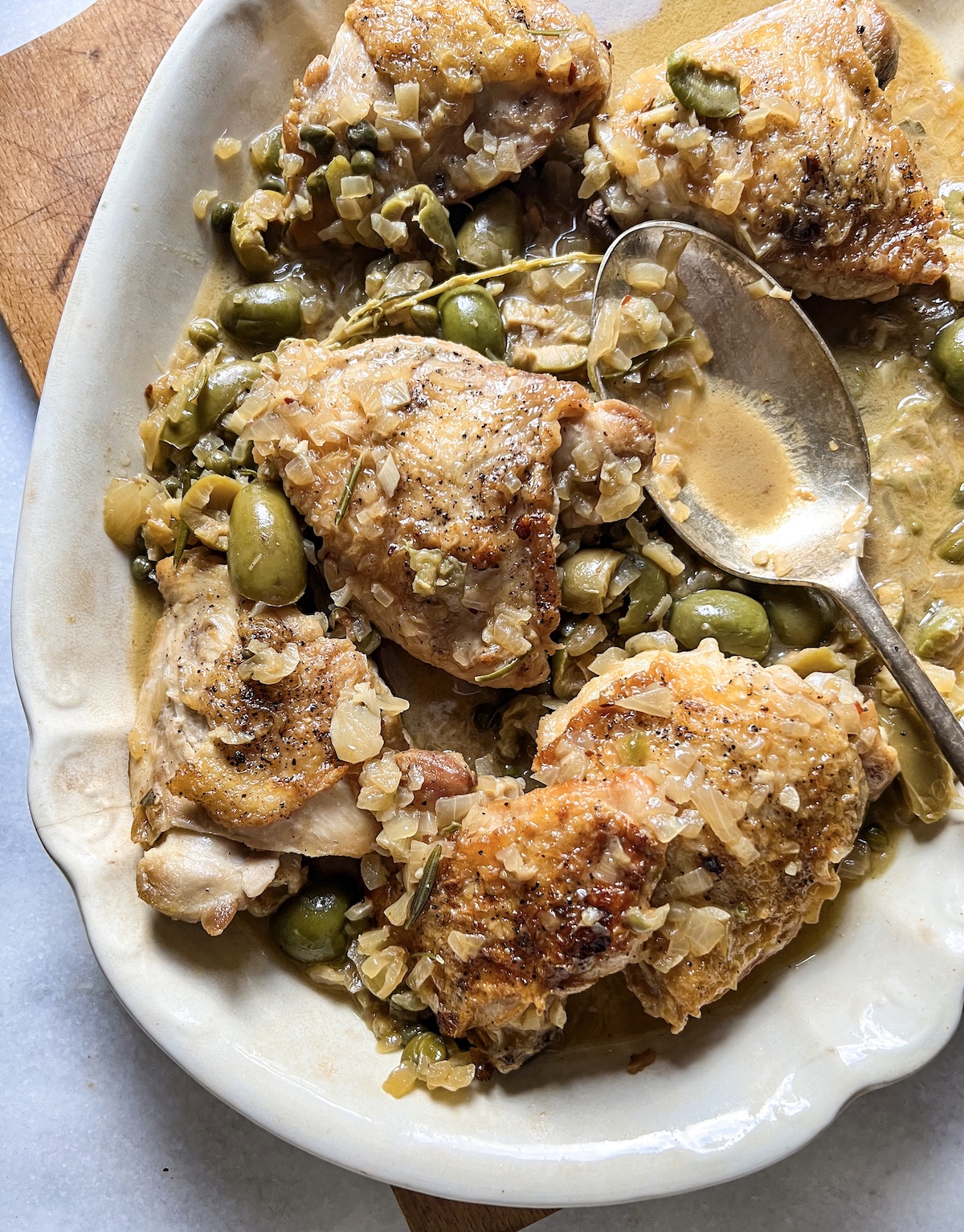 Chicken Cacciatora Bianco | OurItalianTable.com