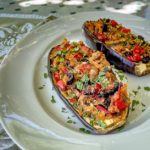 Vegetarian Stuffed Eggplant