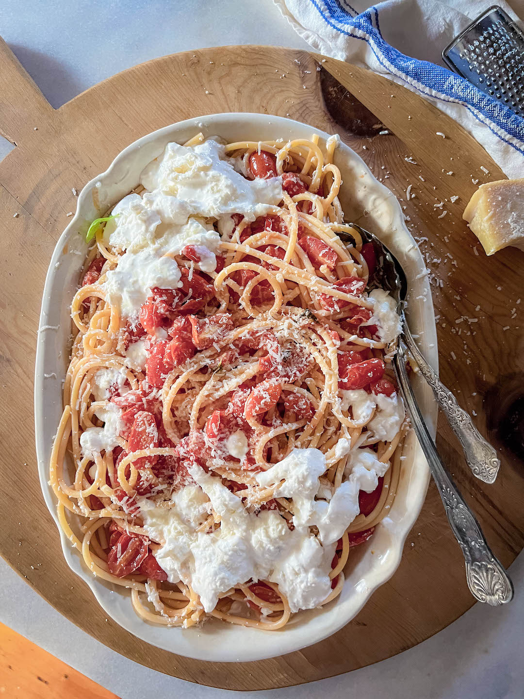 Burst tomato pasta | OurItalianTable.com