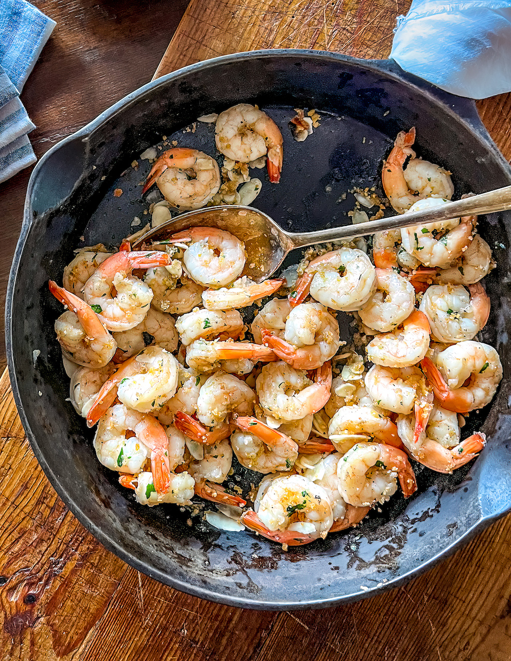 Sauteed Shrimp with Almonds | OurItalianTable.com